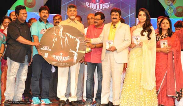 lion audio,balakrishna,trisha,nara chandrababu naidu,rudrapati ramana rao  చంద్రబాబునాయుడు విడుదల చేసిన ‘లయన్‌’ ఆడియో